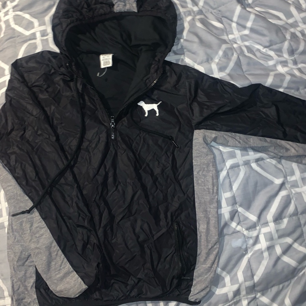 VS Pink quarter zip Windbreaker